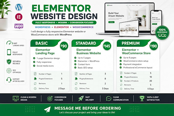 design, redesig or develop a professional wordpress website using elementor pro