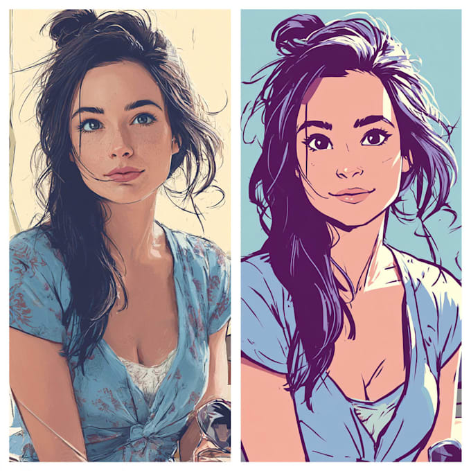 do a cartoon portrait of you, perfect gift
