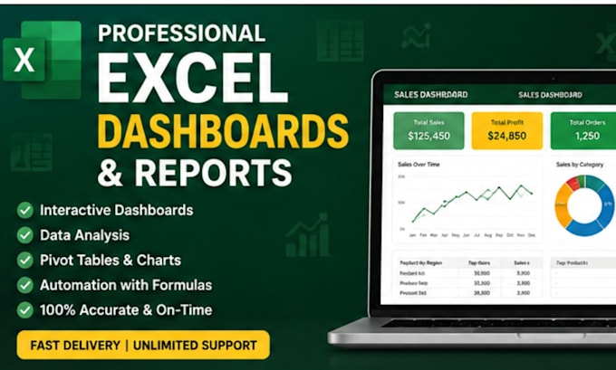 create professional microsoft excel dashboards and reports
