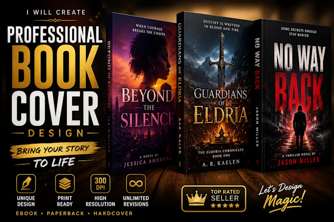 create a professional cinematic ai book cover for your novel