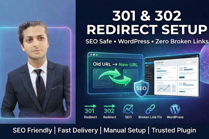set up SEO friendly 301 and 302 redirects in wordpress