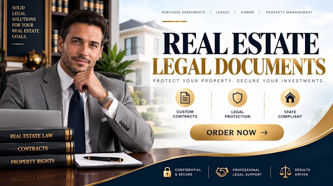 draft real estate purchase and wholesale contracts as a US attorney