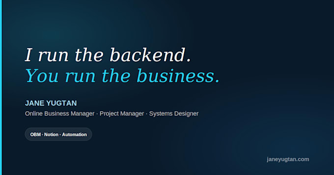 be your obm for project management and notion systems