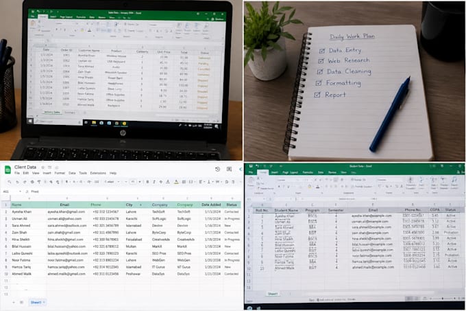 do accurate data entry, copy paste, PDF to word and excel