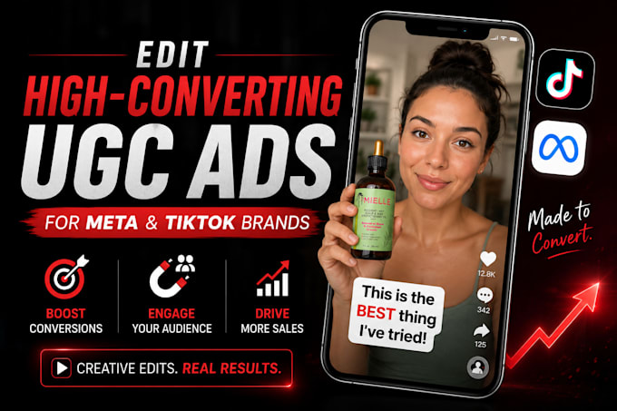 edit high converting ugc ads for meta and tiktok brands
