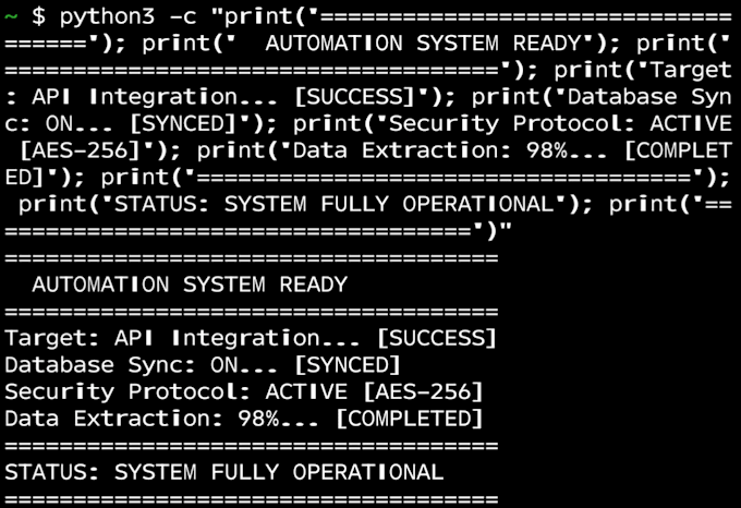 write python and bash scripts for automation