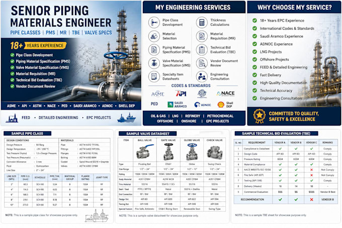 do piping material activities