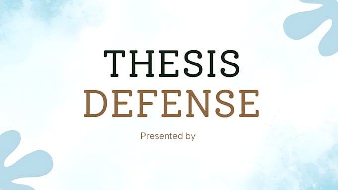 design professional thesis defense and seminar powerpoint presentations