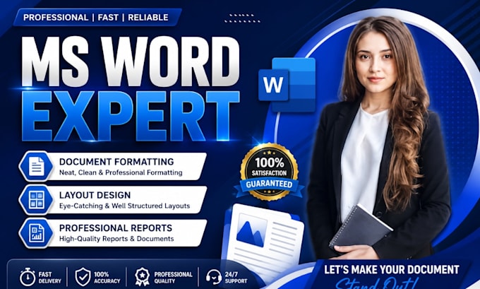 format, edit and design ms word documents