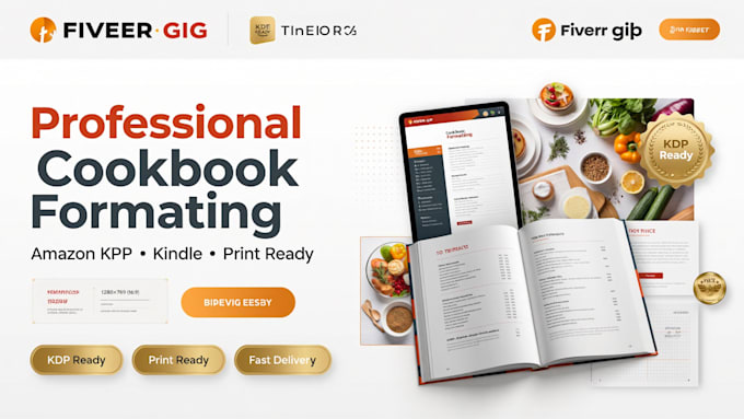 professionally format your cookbook for amazon KDP and kindle