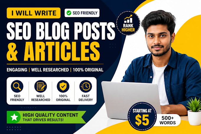write ai generated SEO blog posts and articles