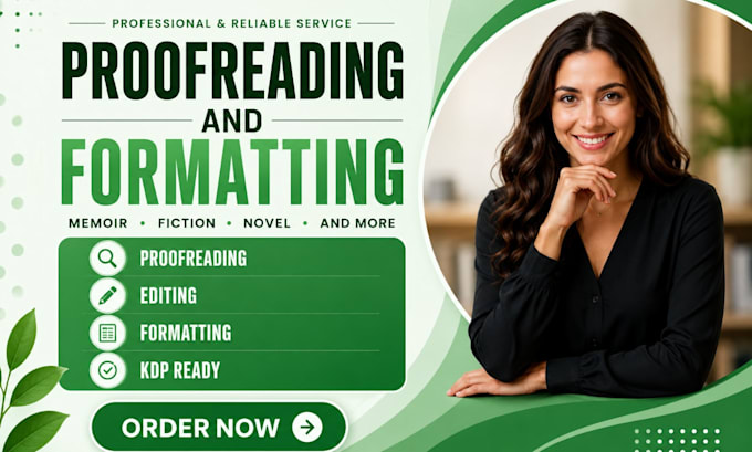 do grammar check proofread format edit document amazon kdp memoir fictiononovel