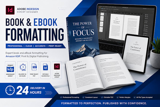 format books and ebooks in adobe indesign for KDP