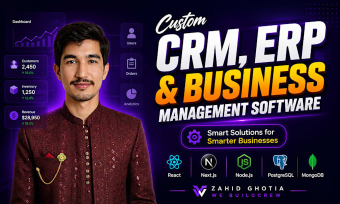 build a custom crm and erp software for your business