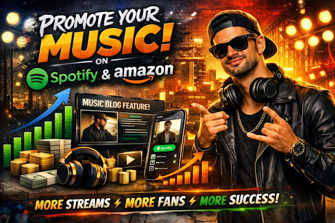 do spotify promotion, amazon promotion, music blog, spotify streams growth