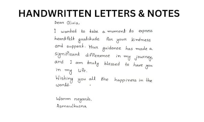 do neat handwriting for your letters, recipes or quotes