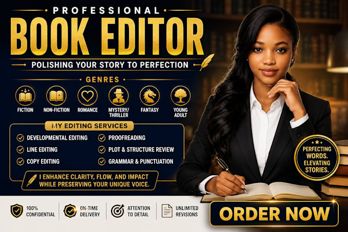 line edit, copy edit, and proofread your manuscript