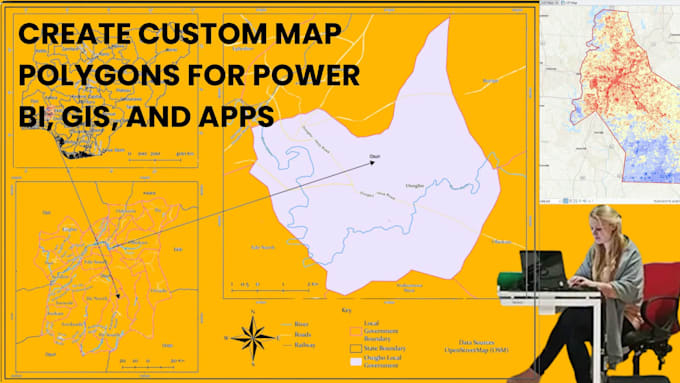 create custom map polygons for power bi, gis, and apps