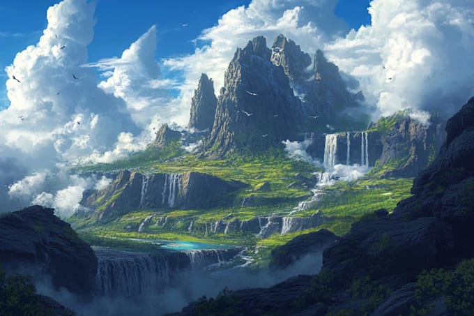 make a beautiful digital landscape
