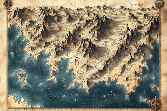 draw a custom map for fantasy