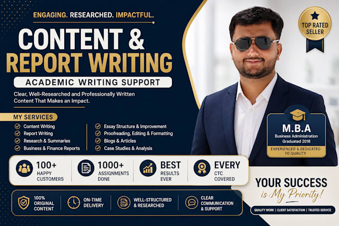 write content, reports and provide academic writing support