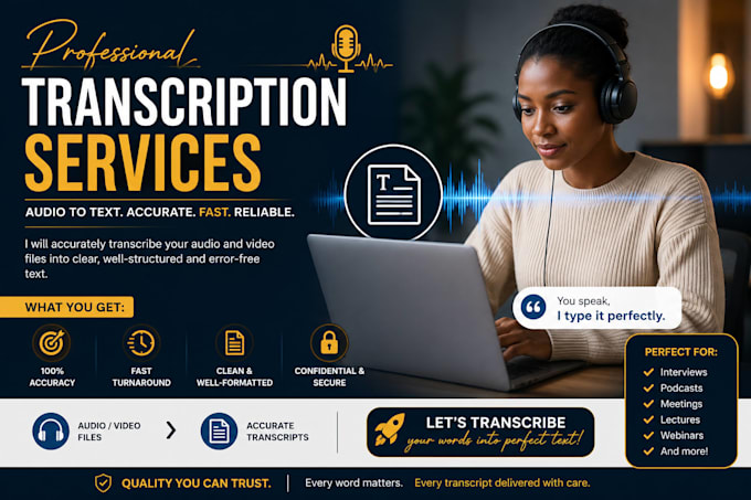transcribe audio video interviews podcast transcripts