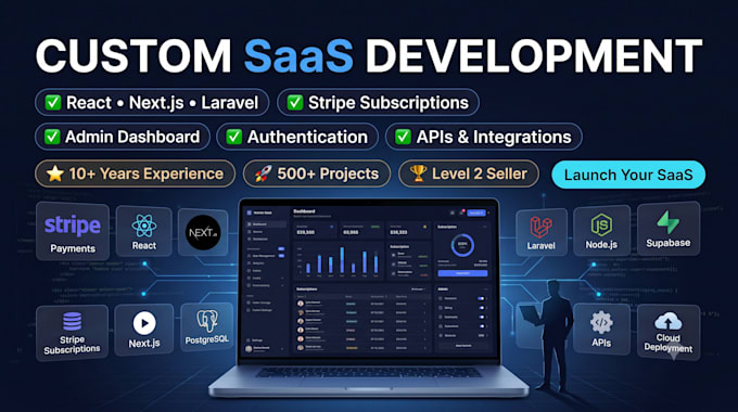 build your custom saas application with stripe billing and admin