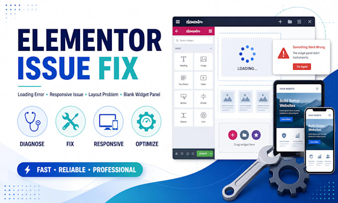 fix elementor loading, responsive, and layout issues