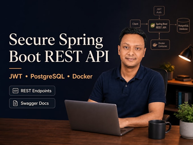 build spring boot rest API with jwt and a database