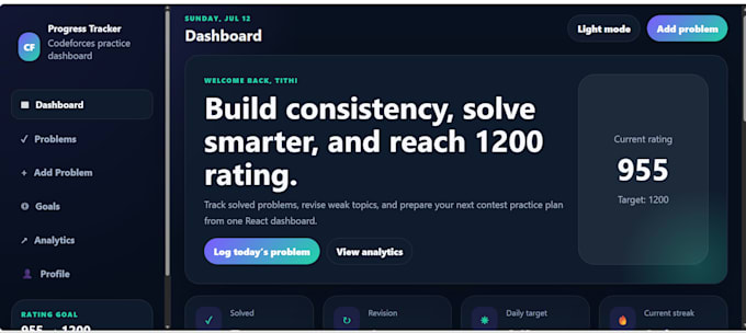 build a responsive react landing page with tailwind CSS