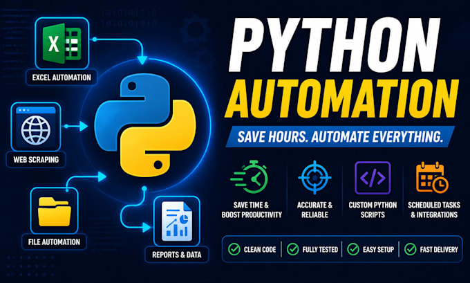 automate excel web scraping and data tasks with python