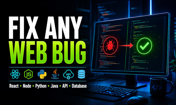 fix react, nodejs, express, API and mern stack bugs