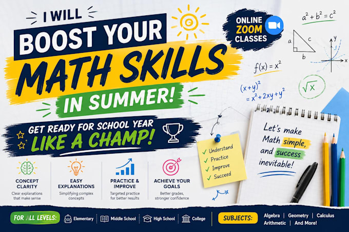 boost your math before the new school year