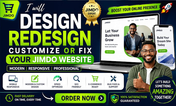 design redesign customize or fix your jimdo website professionally