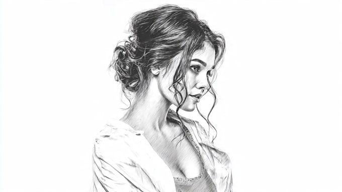 draw detailed pencil sketch illustration