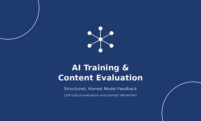 provide ai training, prompt eval, and llm content review