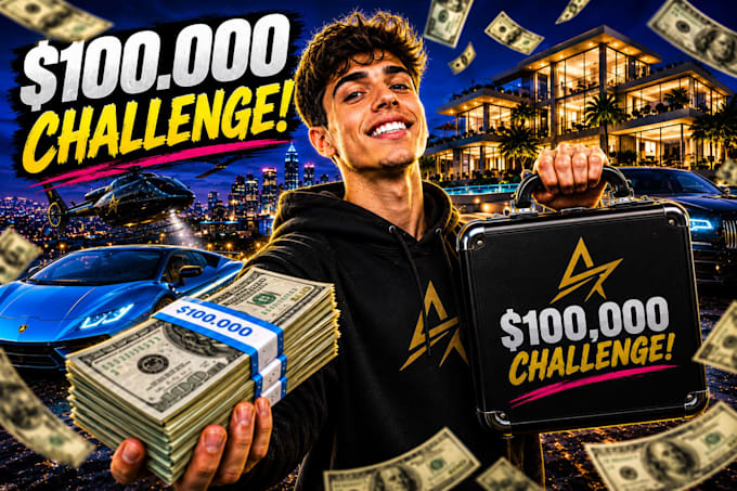 design a high CTR youtube thumbnail for more views