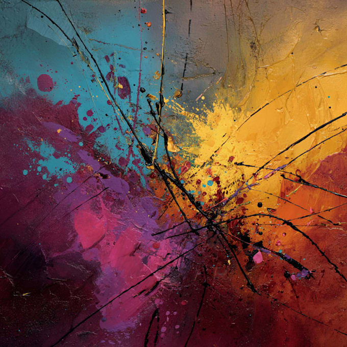 create unique abstract art illustrations