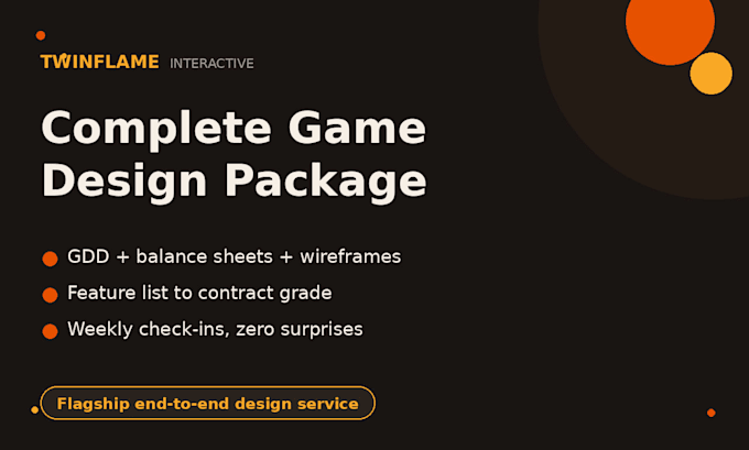 create a complete game design package with gdd and balance sheets