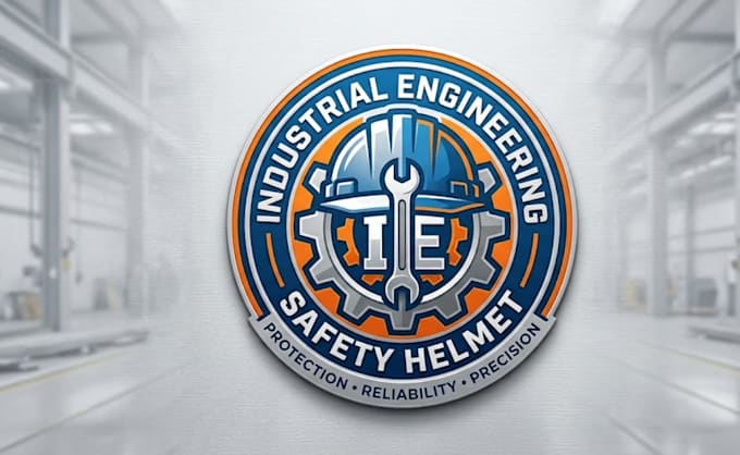 design industrial engineering safety helmet logo