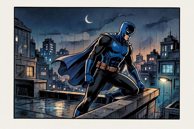 draw comic book illustration with comic book illustrator