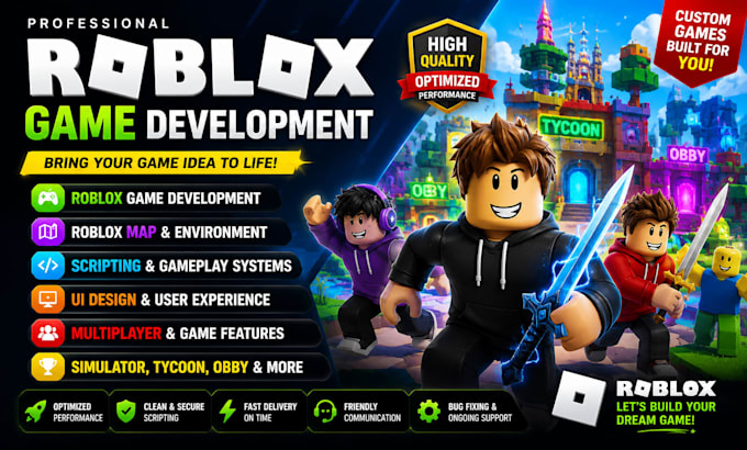 develop roblox game roblox map scripting ui simulator tycoon obby multiplayer