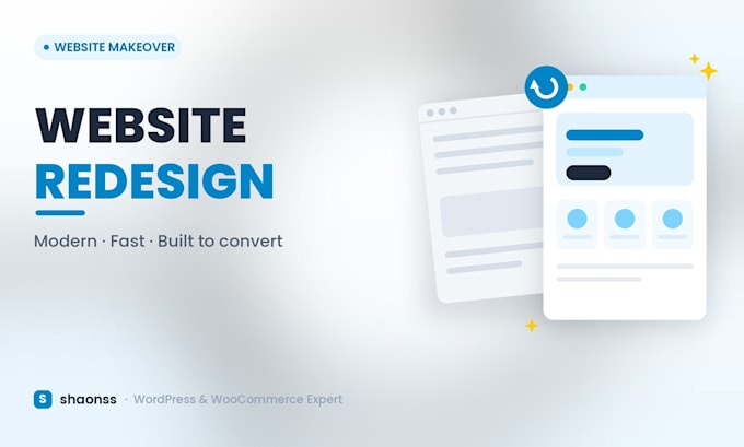 redesign your wordpress website into a modern, fast, converting site