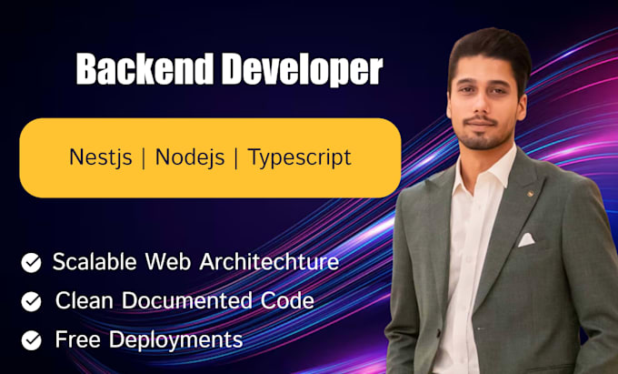 be backend developer for web app and apis using nestjs, expressjs, and node