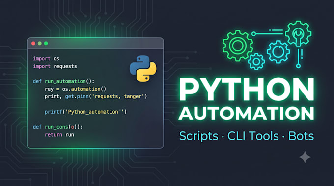 build a python bot, automation script or web scraper
