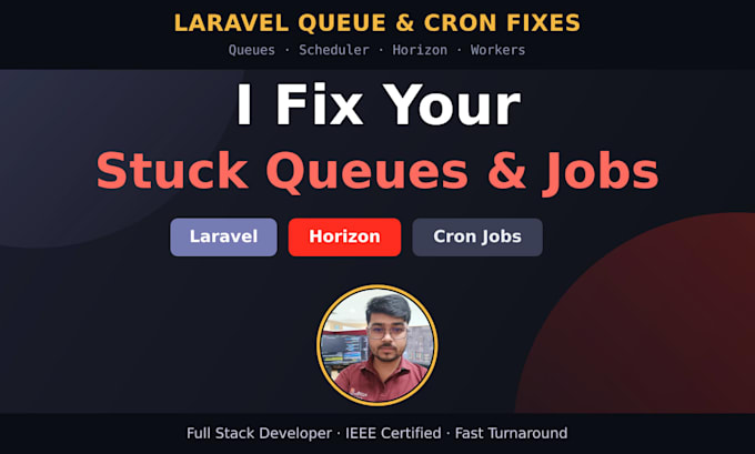 fix laravel queue, cron and scheduled job errors