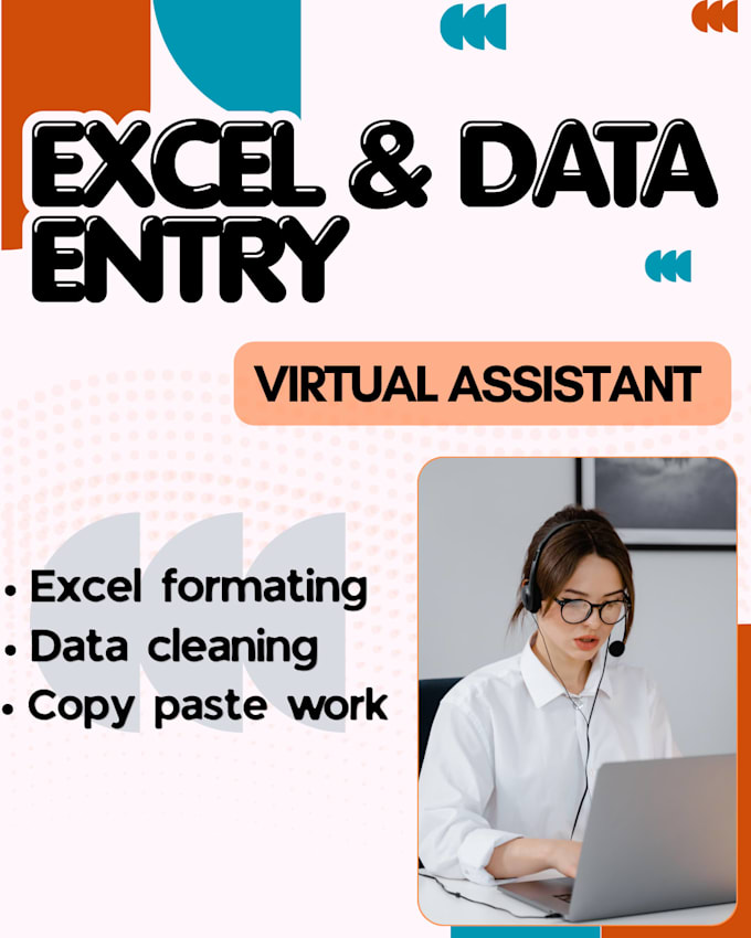 do data entry and excel data formatting