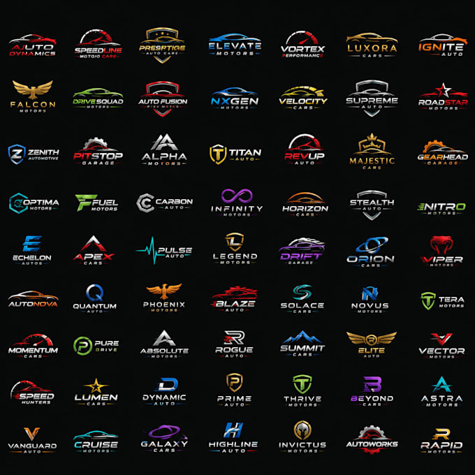 create car logo design automotive or automotive design
