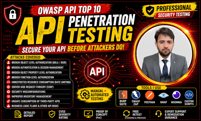 api penetration testing with an owasp API top 10 report