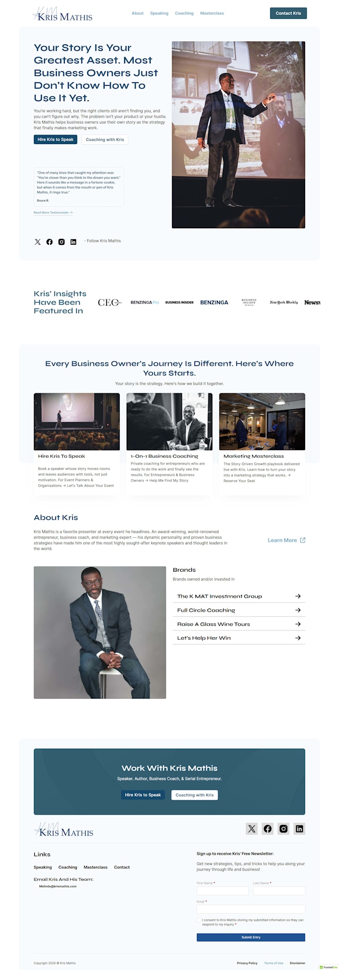 design portfolio website or personal website